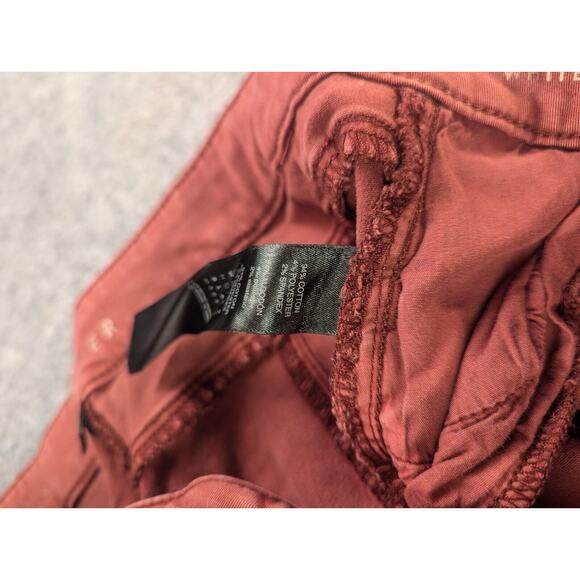 White House Black Market Jeans 8 Women's Red Skinny Skimmer Stretch Cotton - Picture 13 of 14